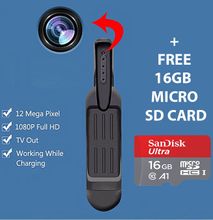 Mini 1080P Full HD Pocket Spy Pen Camera Hidden Video Voice Recorder with 16GB Micro SD